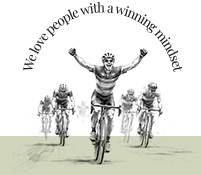 Illustration We love people with a winning mindset