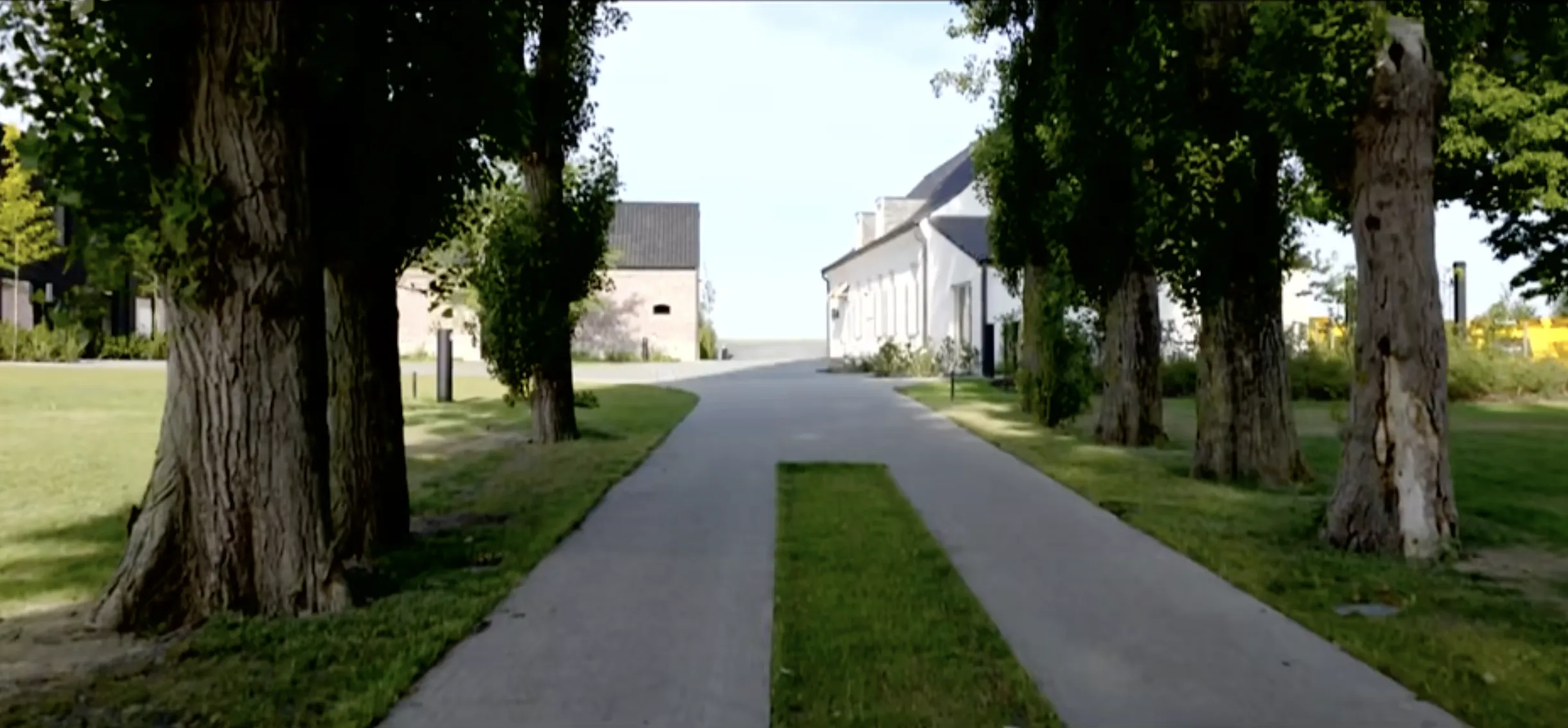 The old farmhouse was rebuilt using highly sustainable methods